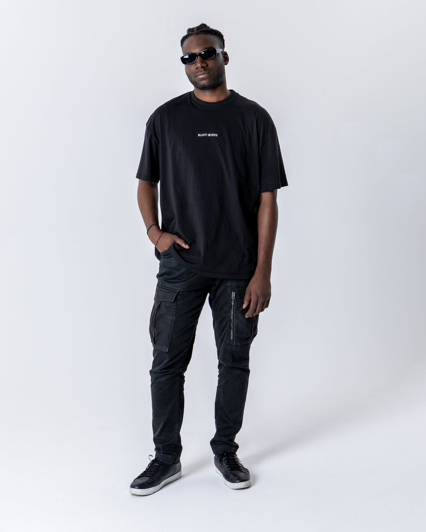 *Limited edition - BluntKnees Oversized Crew Neck T-Shirt (Half Sleeve)
