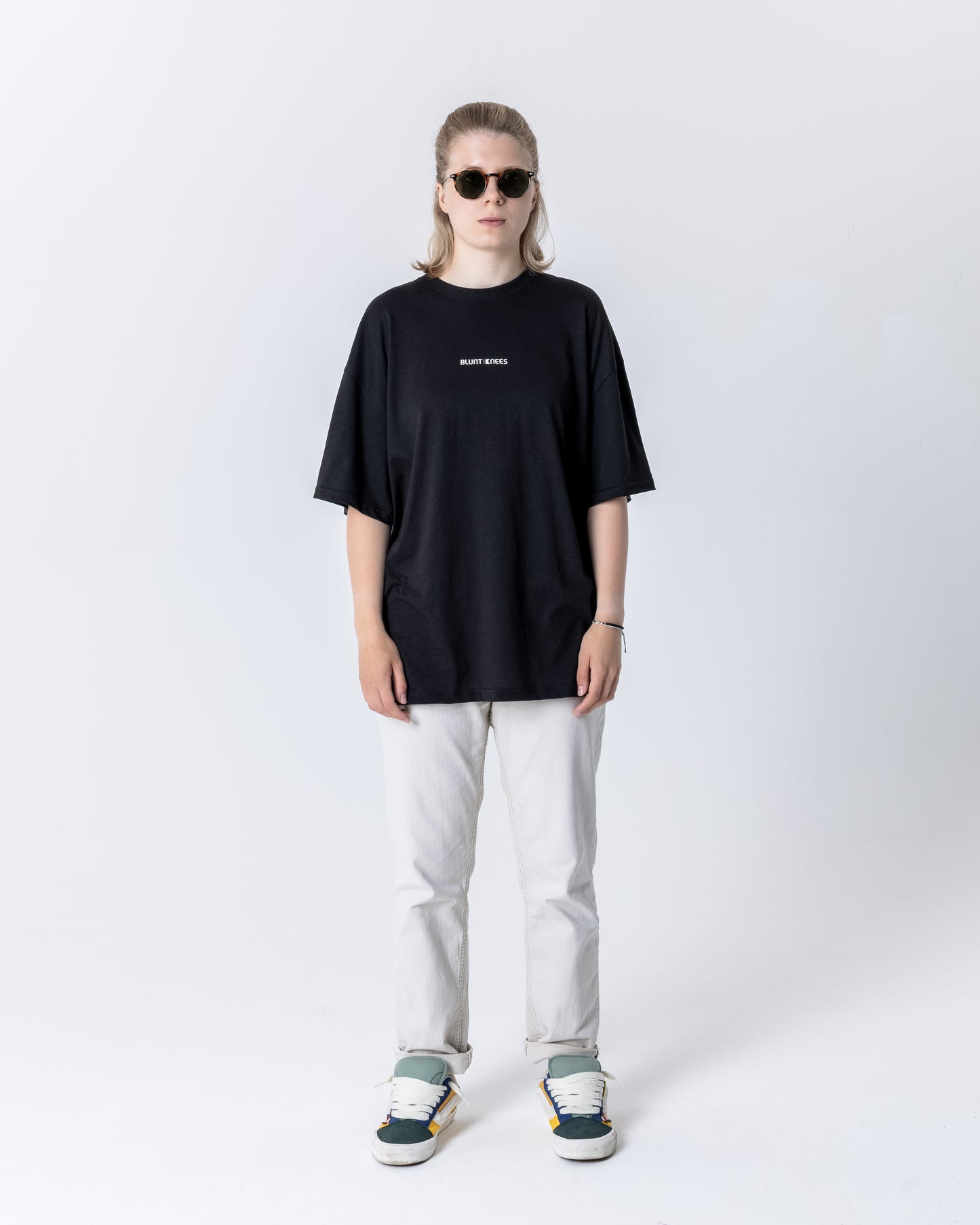 *Limited edition - BluntKnees Oversized Crew Neck T-Shirt (Half Sleeve)