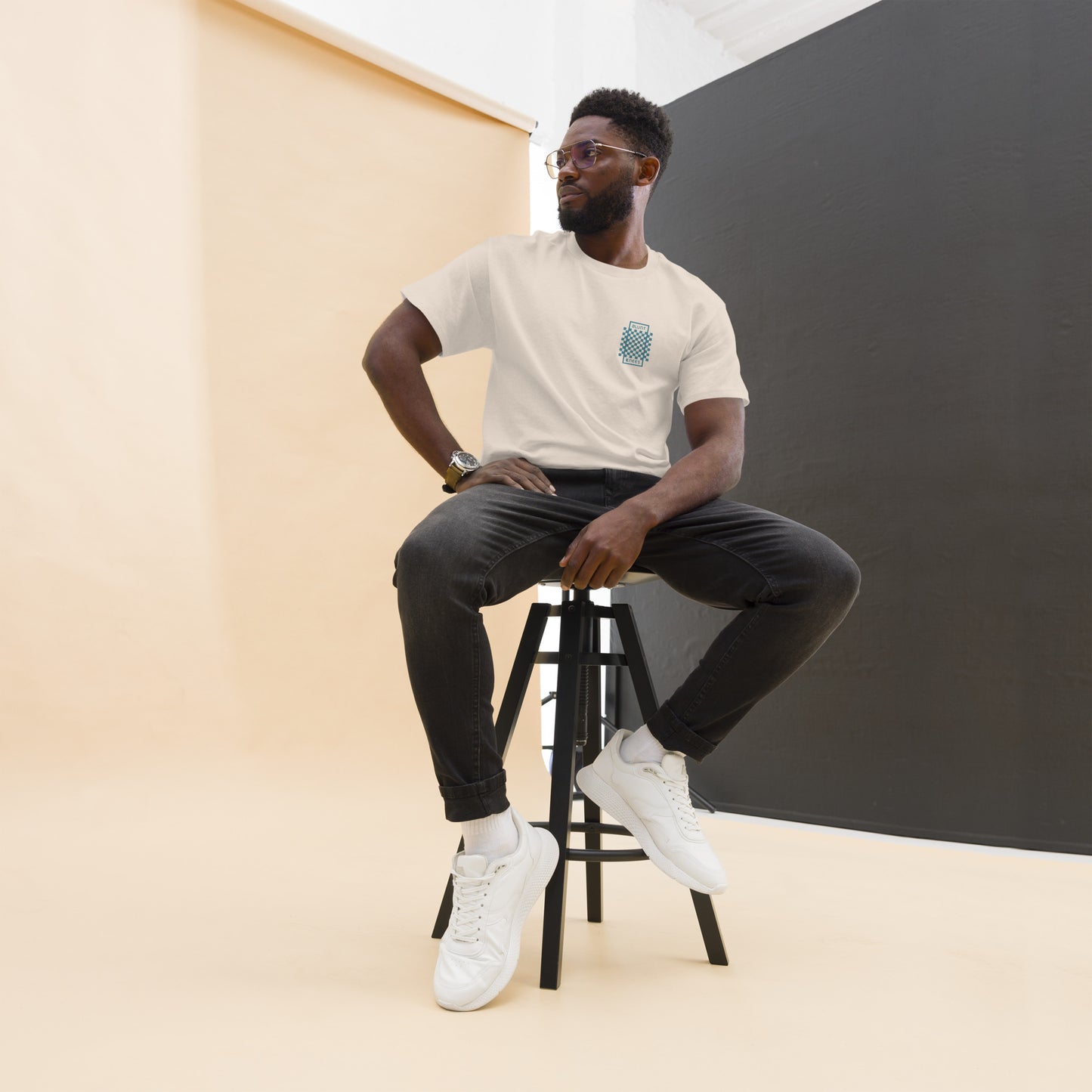 BK Checked Double-sided T-Shirt