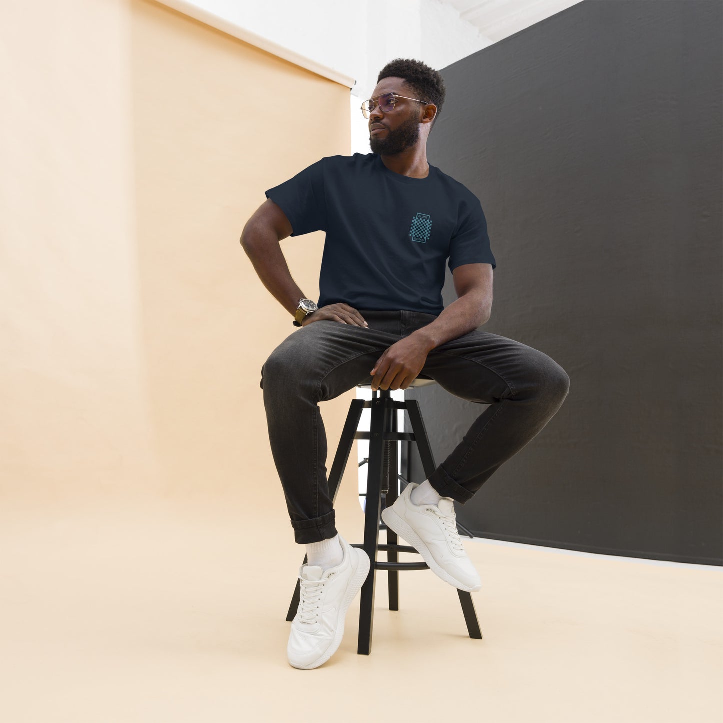 BK Checked Double-sided T-Shirt