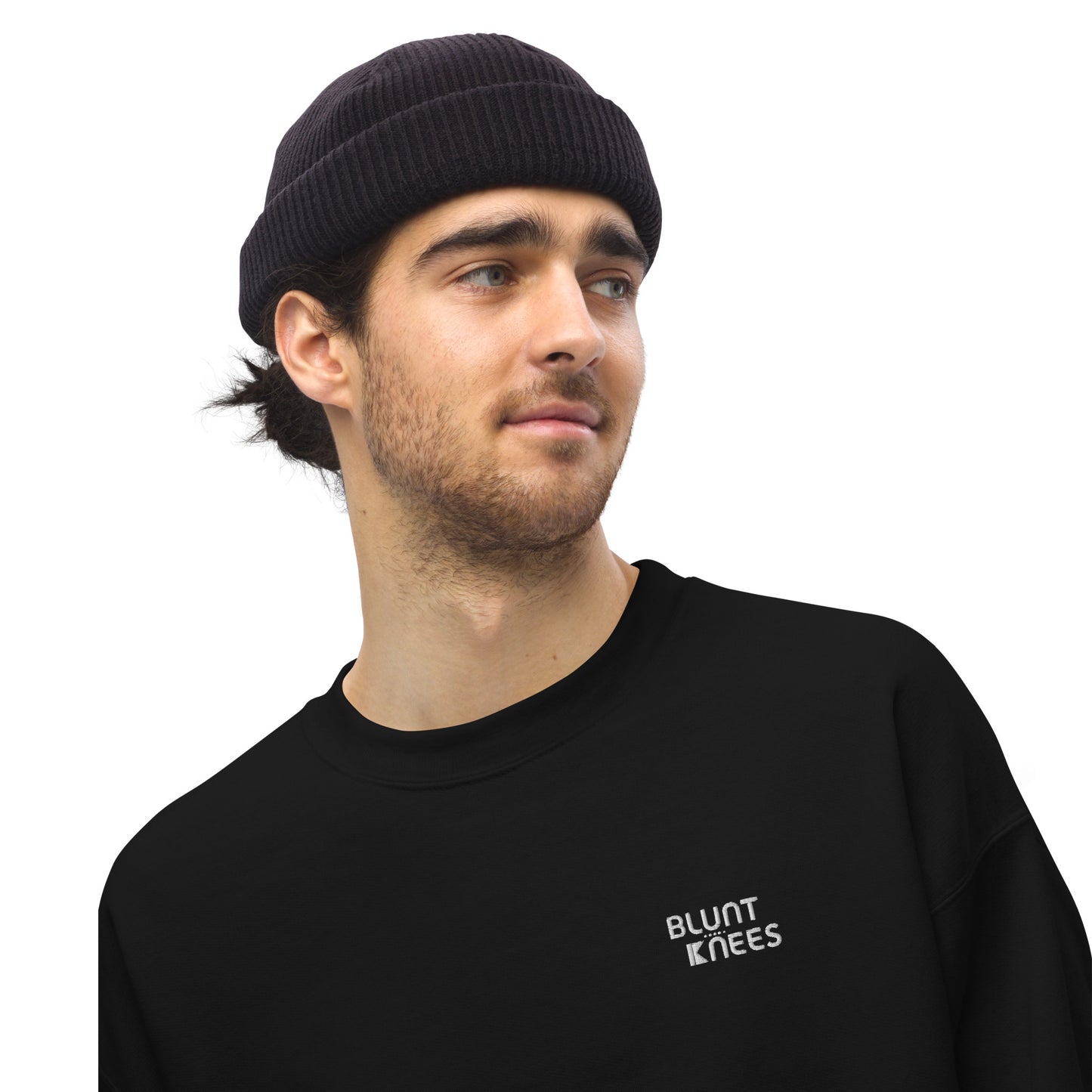 BK Sweatshirt with *Embroidered Logo [white]