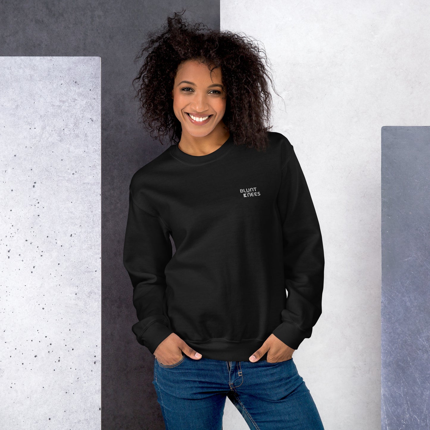 BK Sweatshirt with *Embroidered Logo [white]