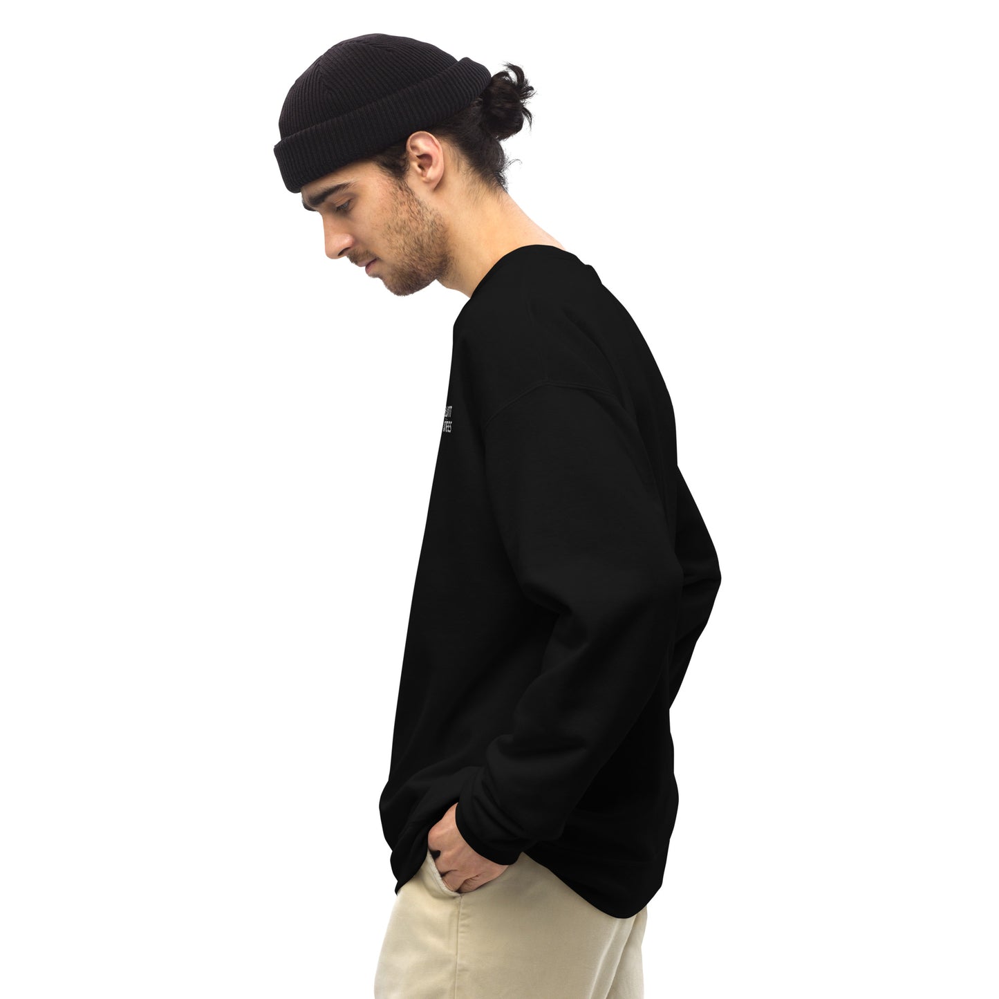 BK Sweatshirt with *Embroidered Logo [white]