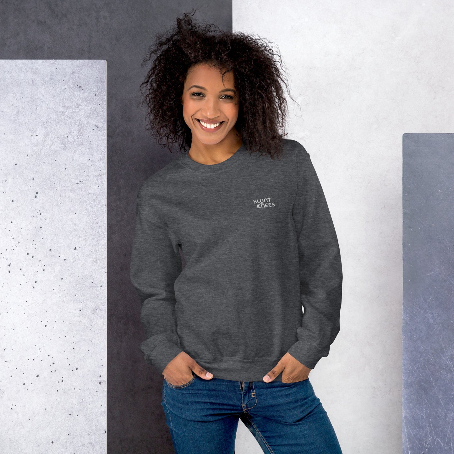 BK Sweatshirt with *Embroidered Logo [white]
