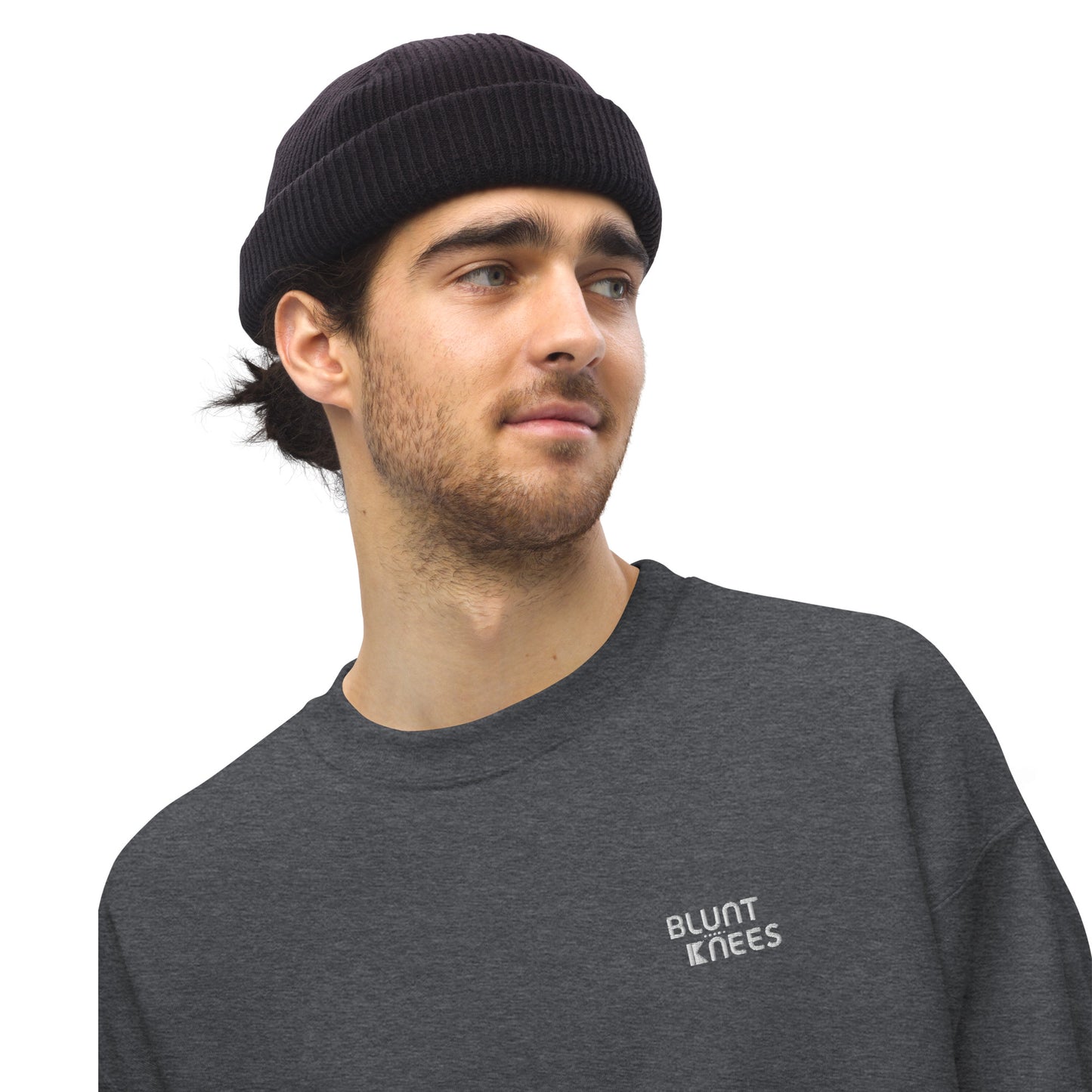 BK Sweatshirt with *Embroidered Logo [white]
