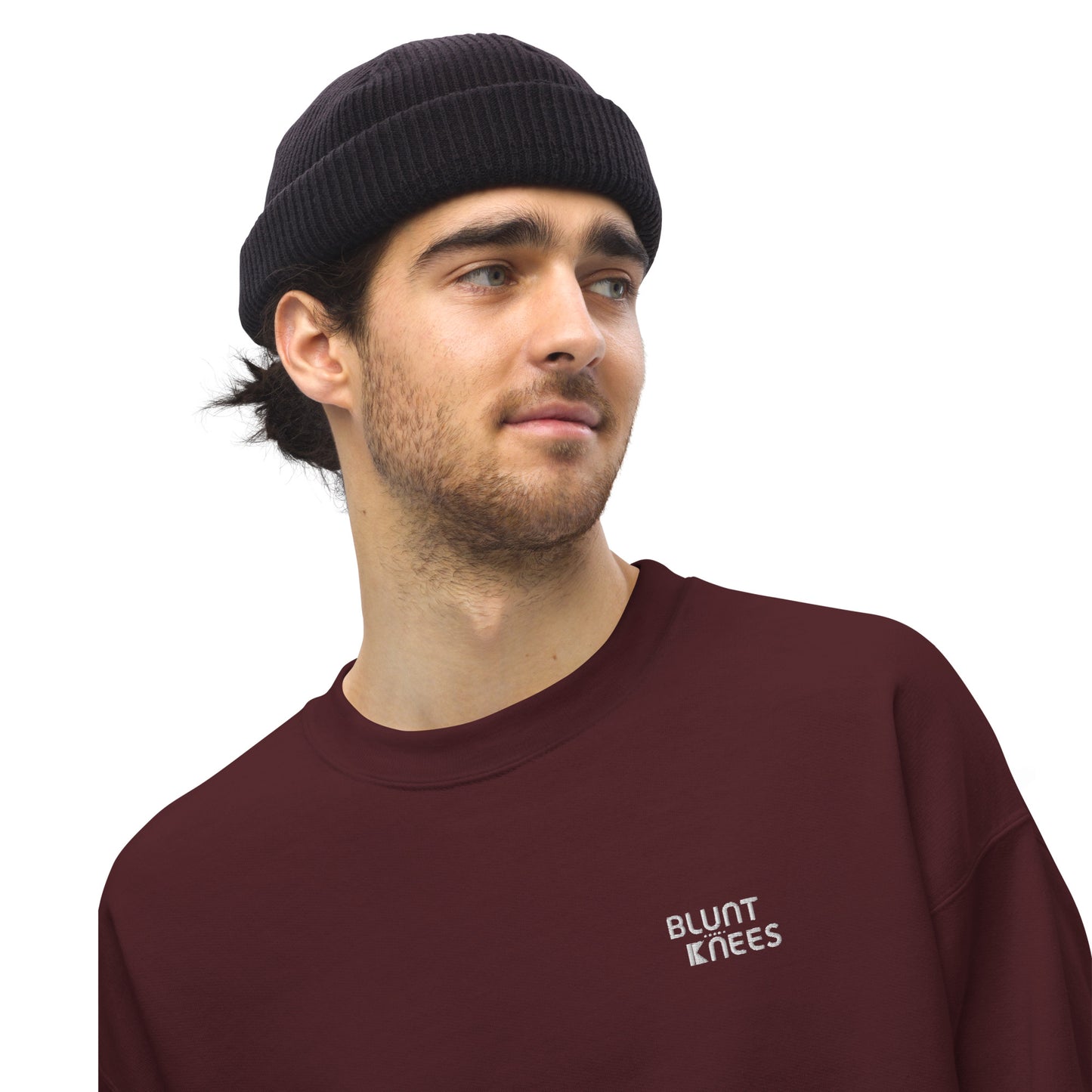 BK Sweatshirt with *Embroidered Logo [white]