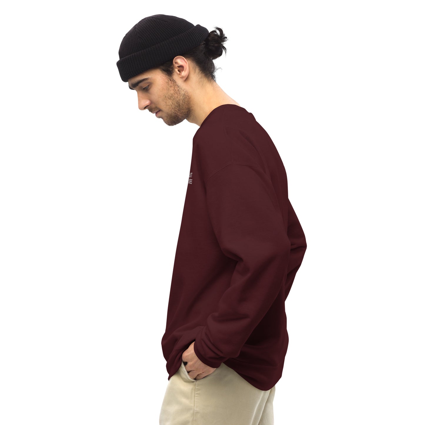 BK Sweatshirt with *Embroidered Logo [white]