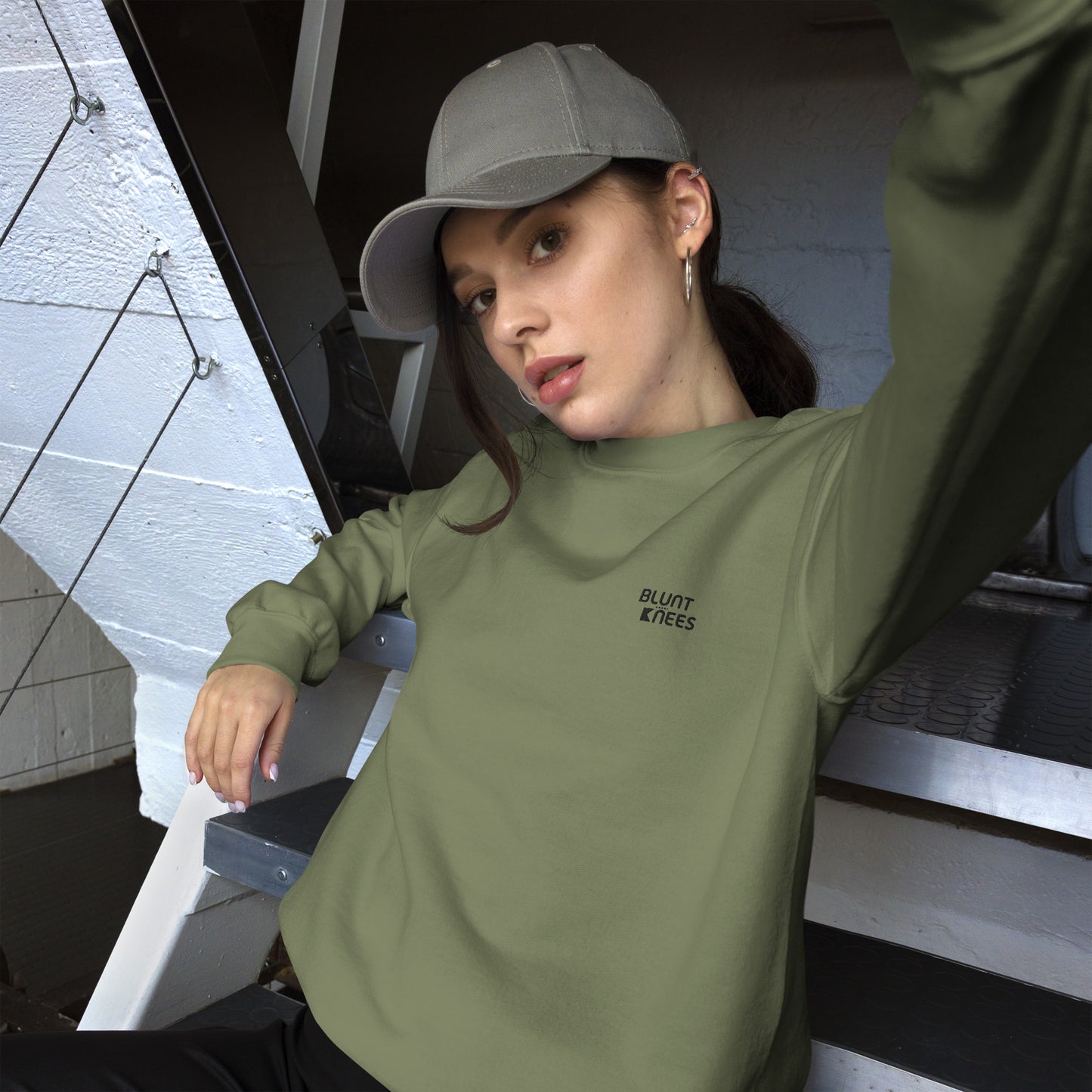 BK Sweatshirt with *Embroidered Logo [black]