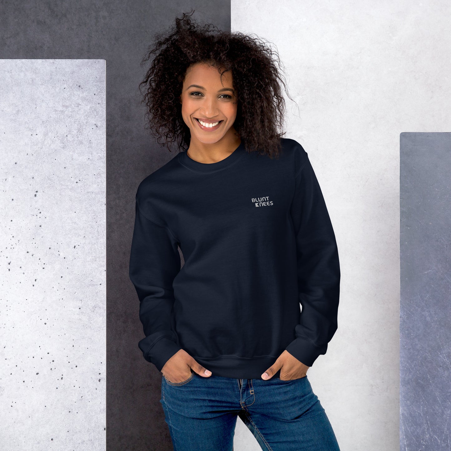 BK Sweatshirt with *Embroidered Logo [white]