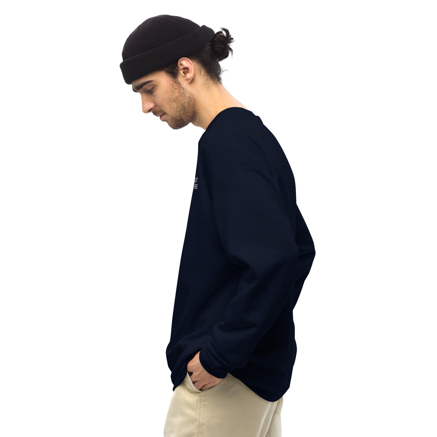 BK Sweatshirt with *Embroidered Logo [white]