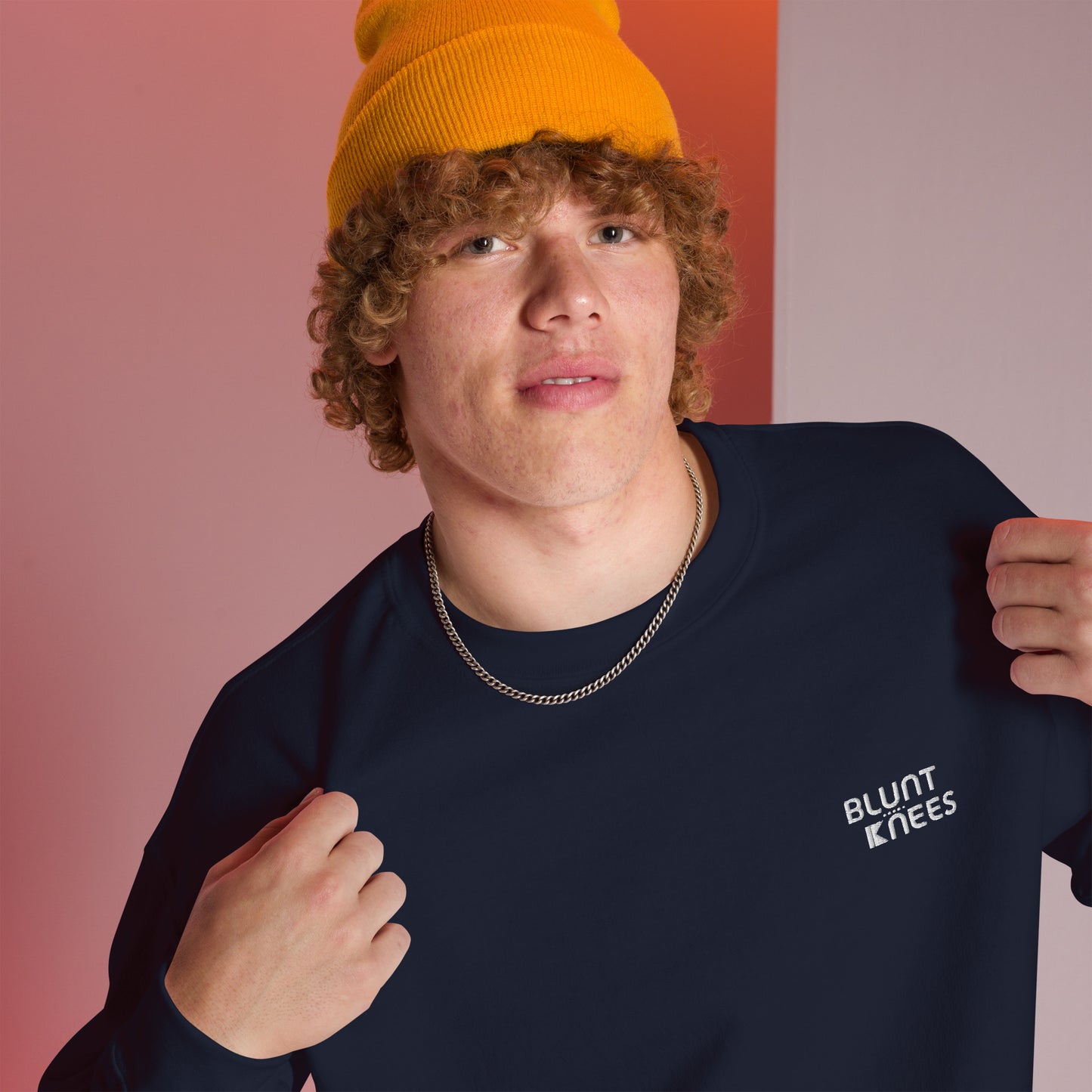 BK Sweatshirt with *Embroidered Logo [white]