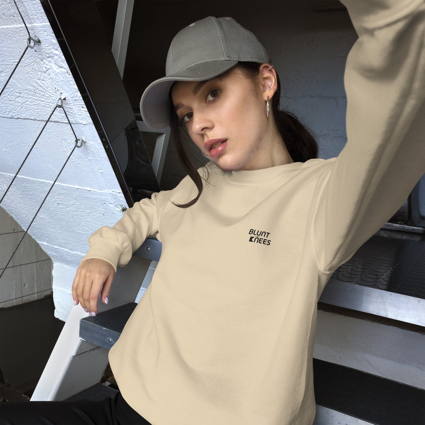 BK Sweatshirt with *Embroidered Logo [black]
