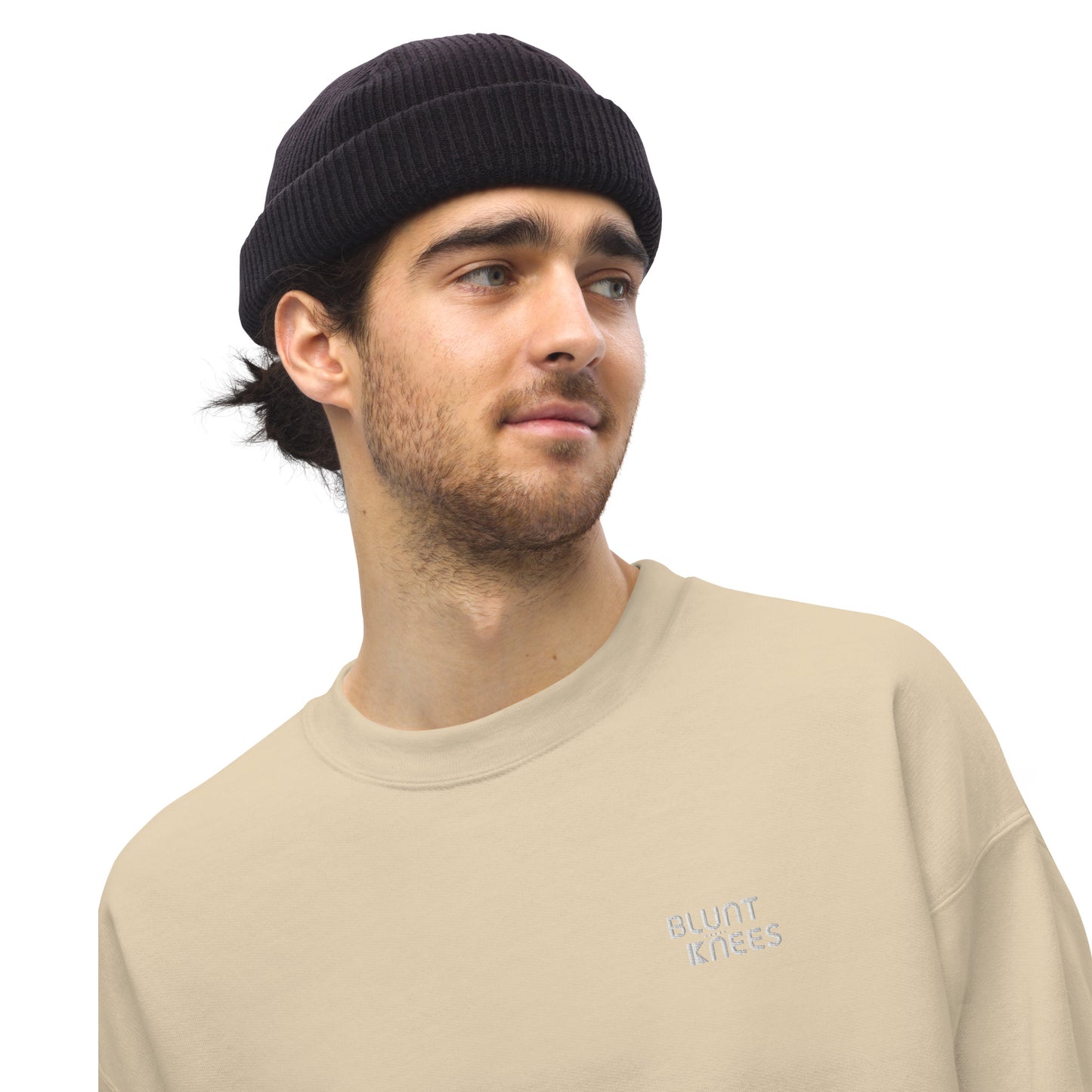 BK Sweatshirt with *Embroidered Logo [white]