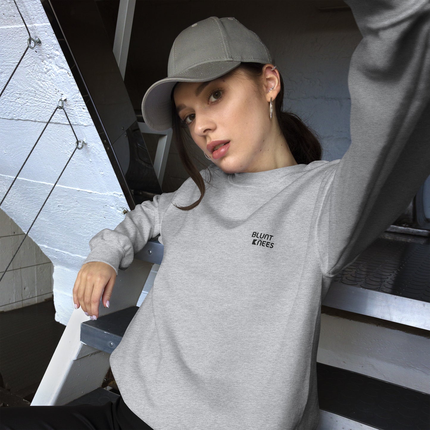 BK Sweatshirt with *Embroidered Logo [black]