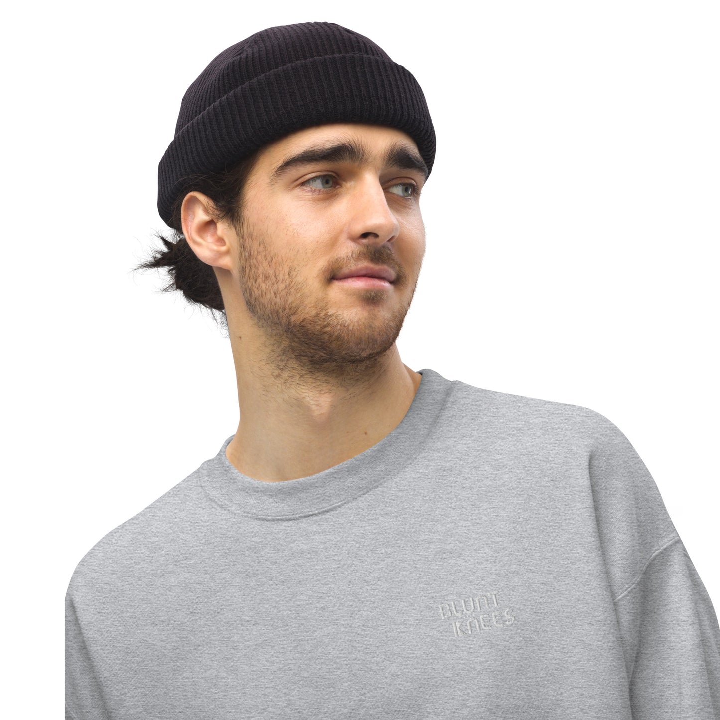 BK Sweatshirt with *Embroidered Logo [white]
