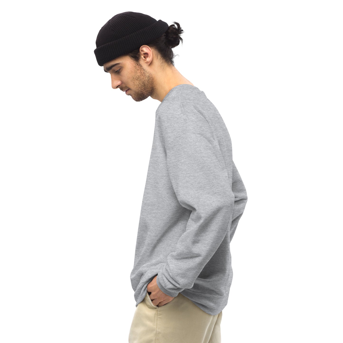 BK Sweatshirt with *Embroidered Logo [white]