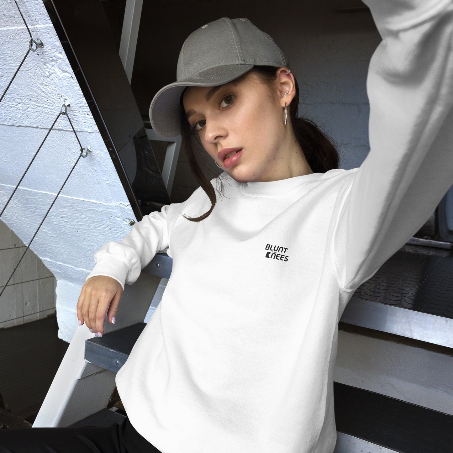 BK Sweatshirt with *Embroidered Logo [black]
