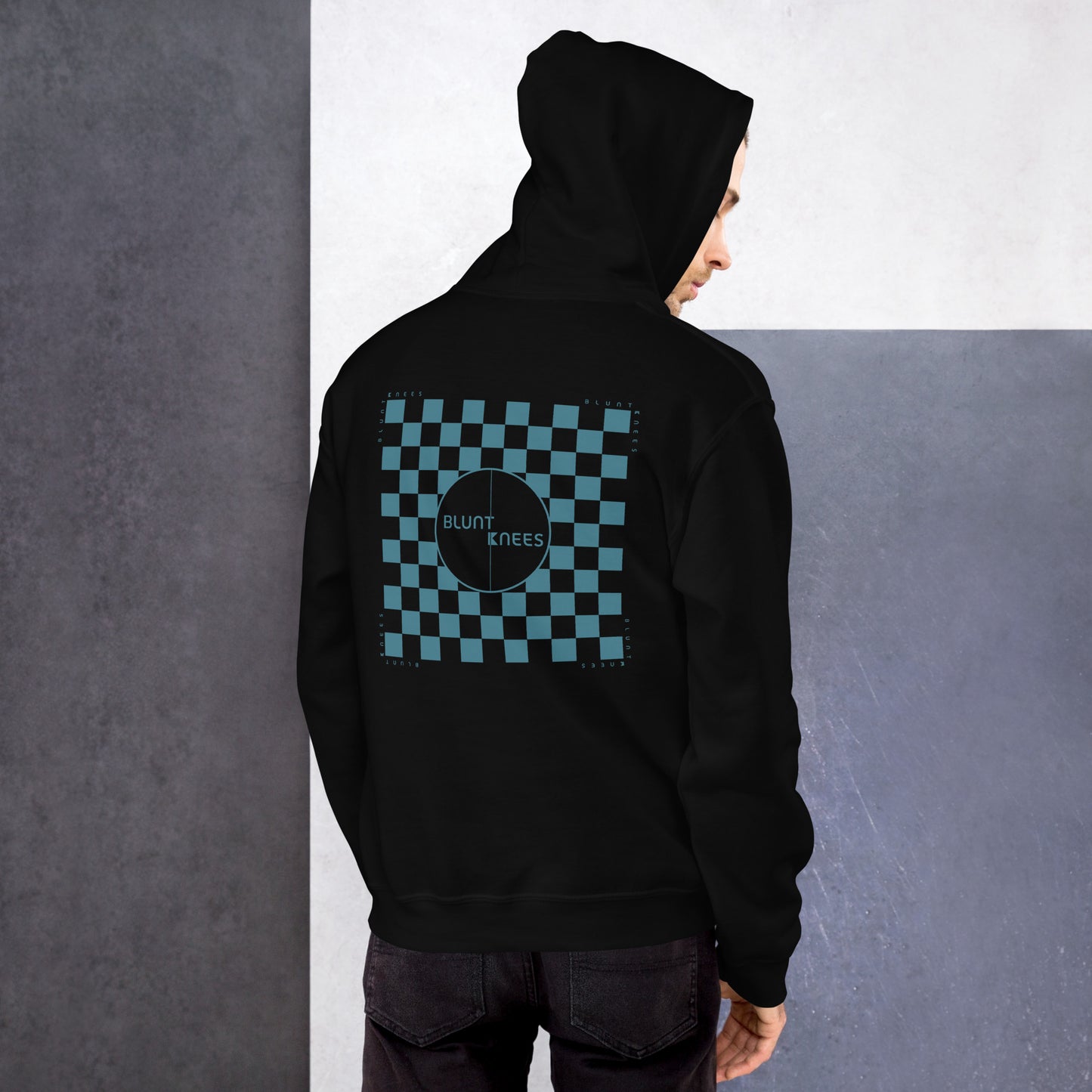 BK Hoodie with Checked Back