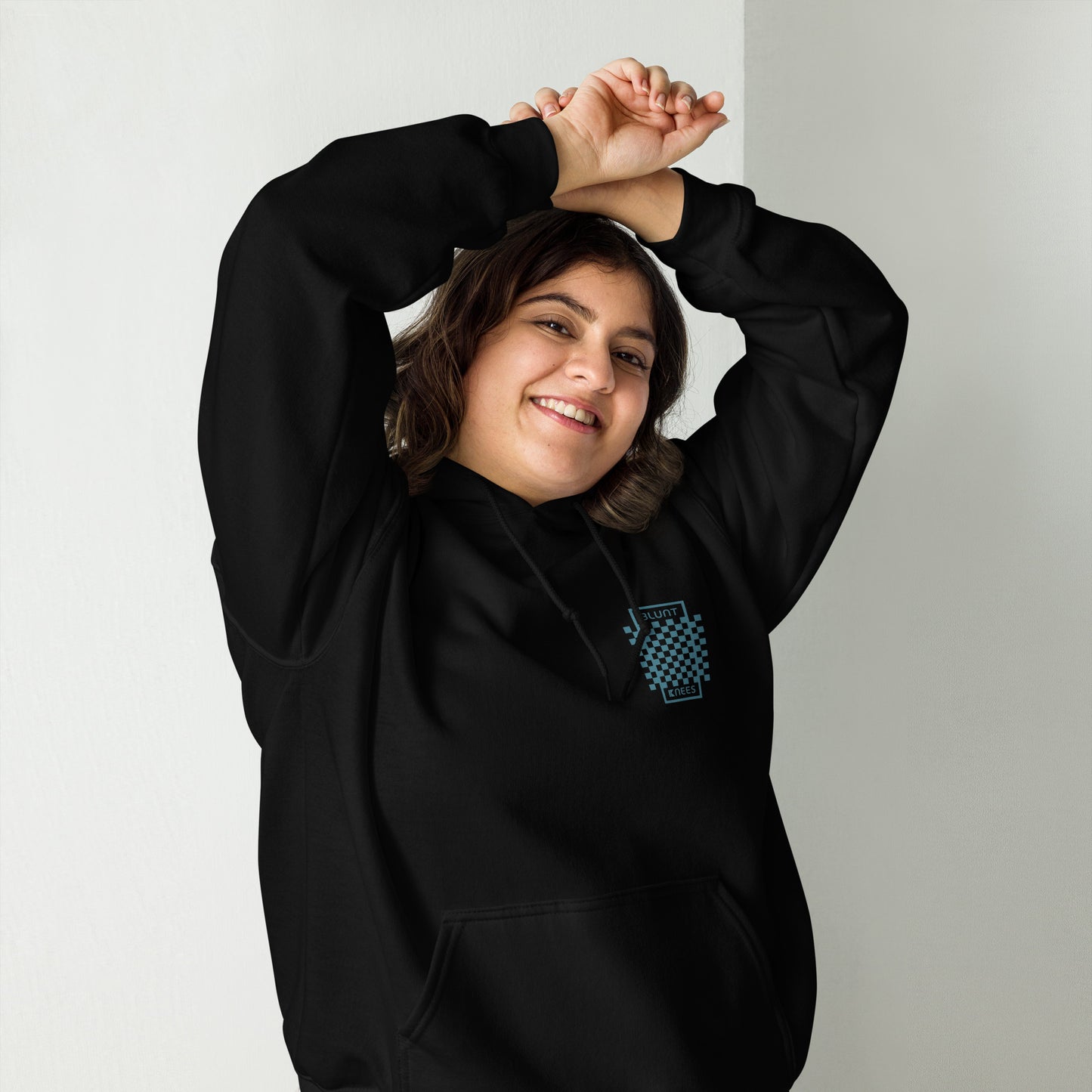 BK Hoodie with Checked Front