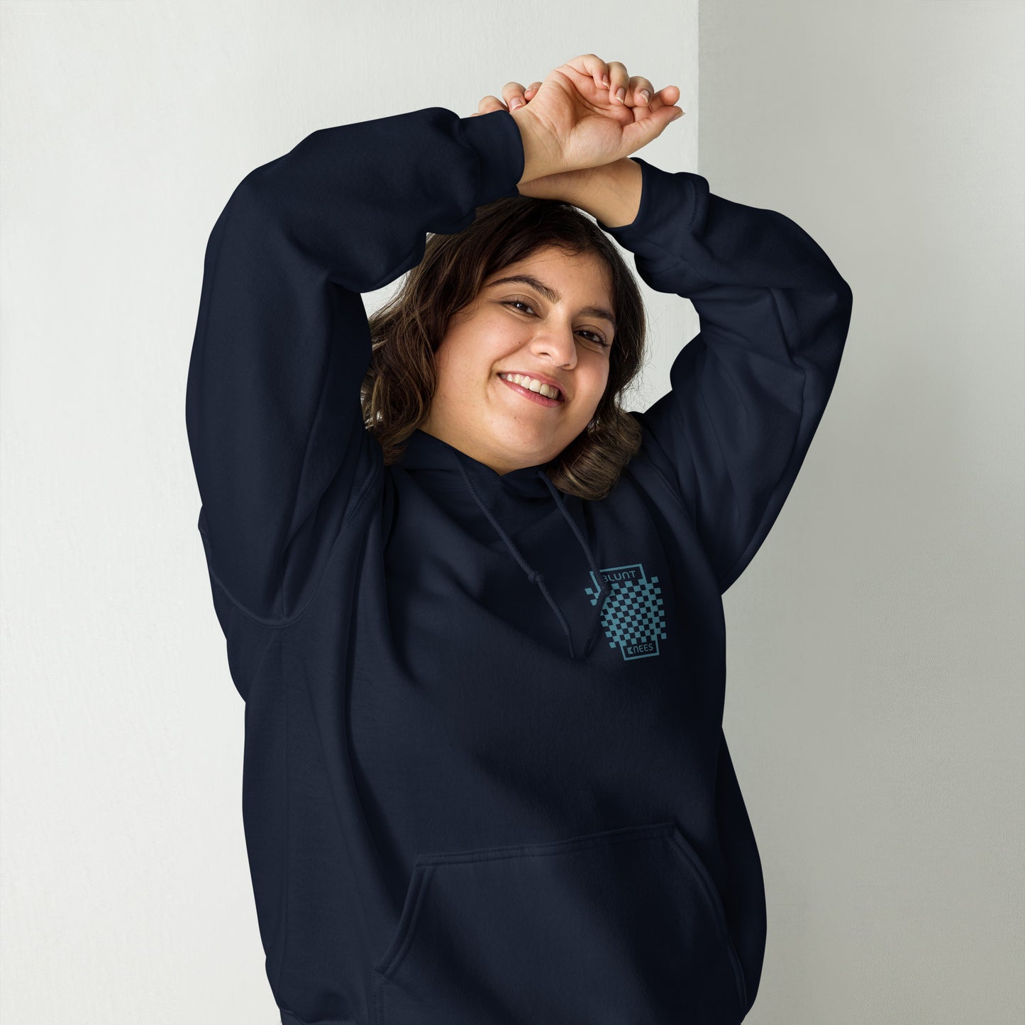 BK Hoodie with Checked Front