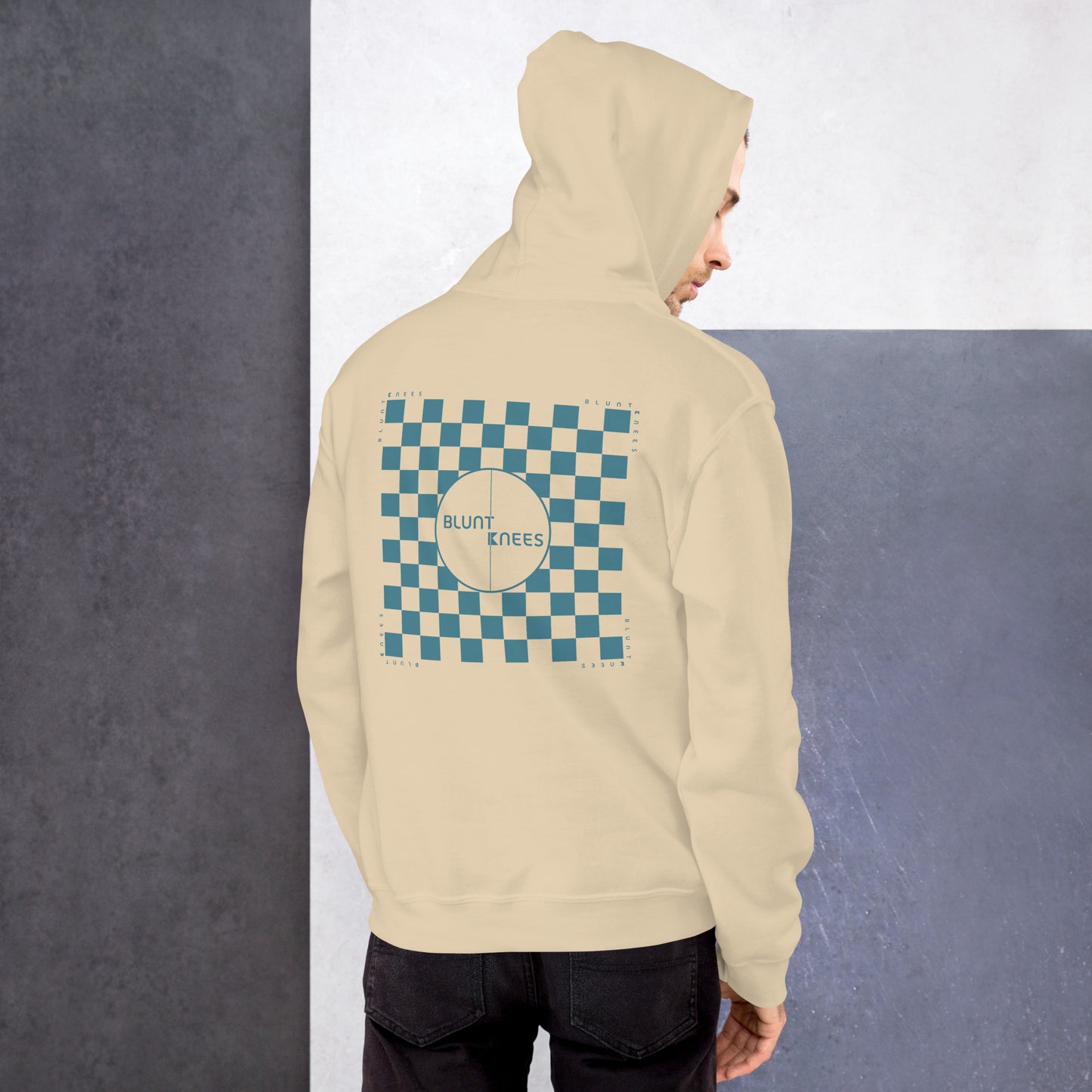 BK Hoodie with Checked Back