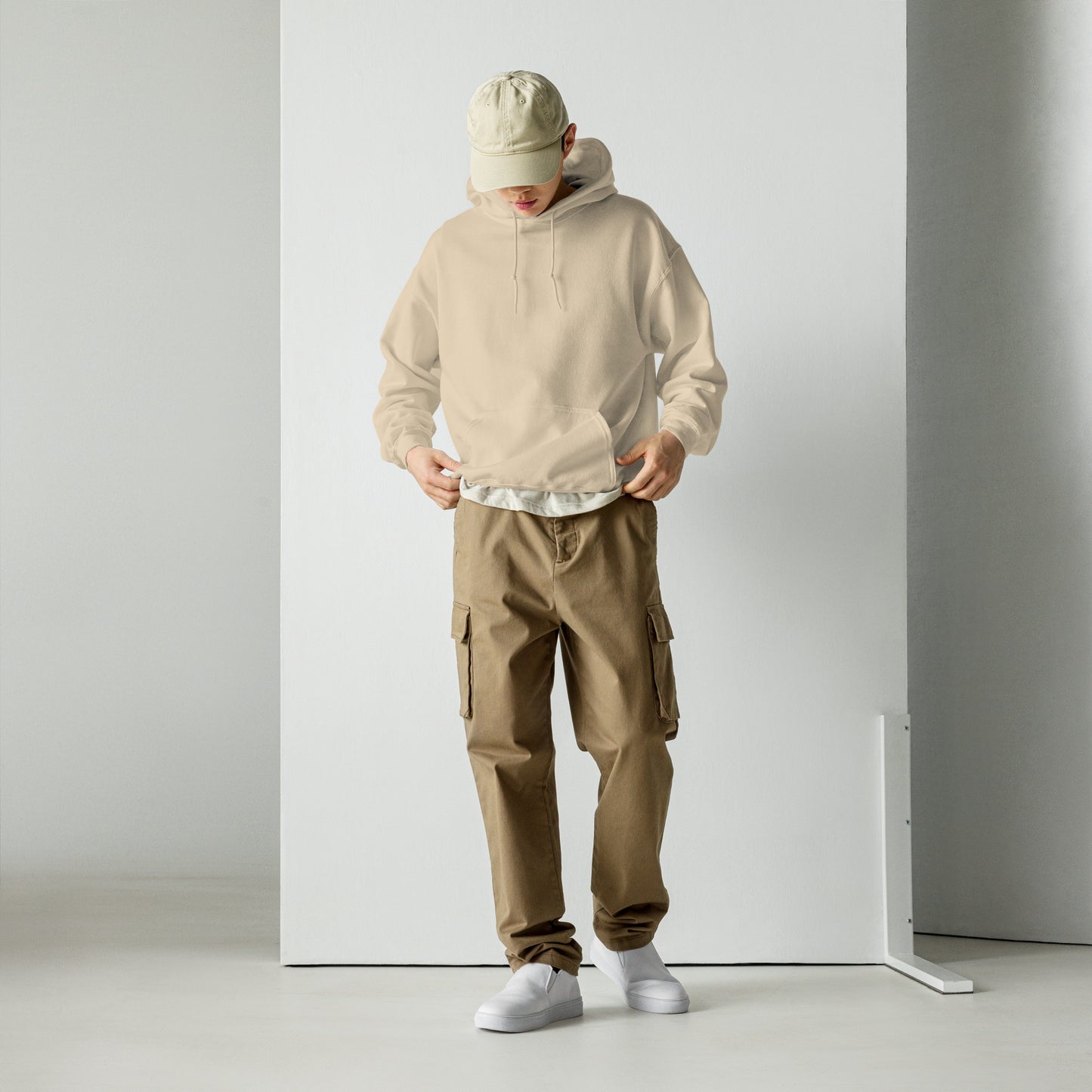 BK Hoodie with Checked Back