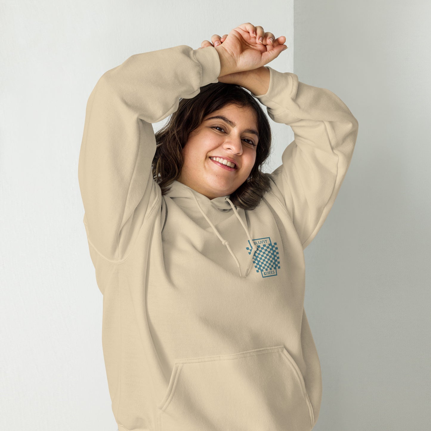 BK Hoodie with Checked Front