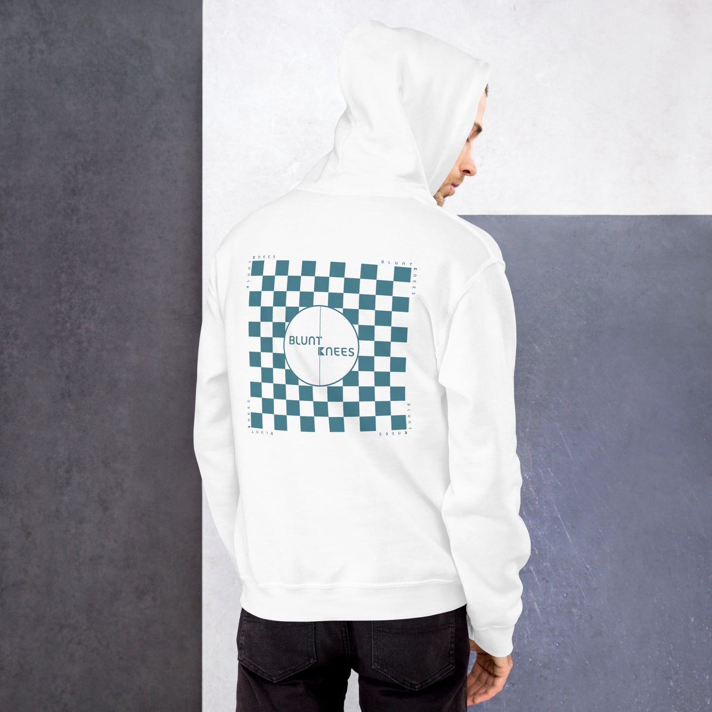 BK Hoodie with Checked Back