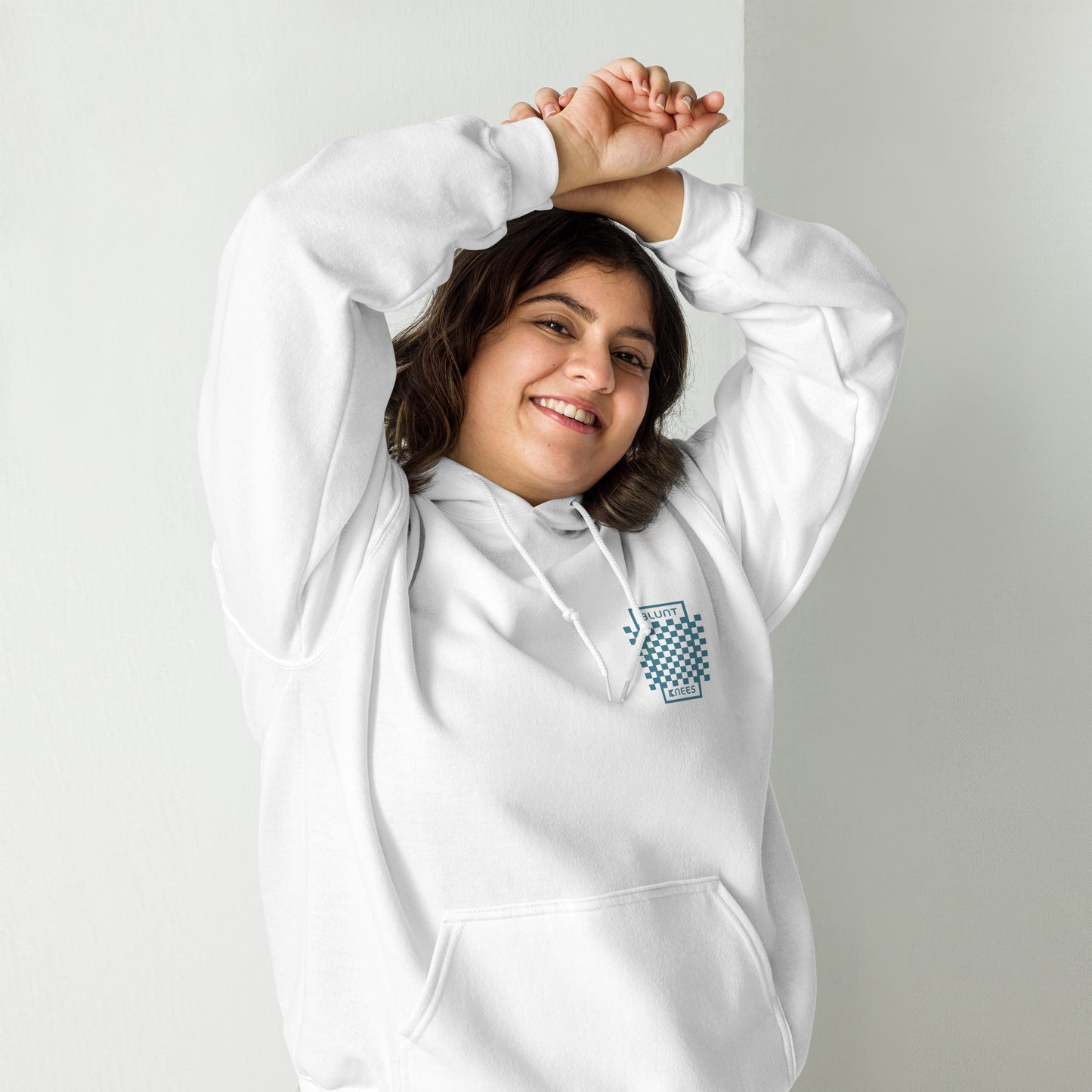 BK Hoodie with Checked Front